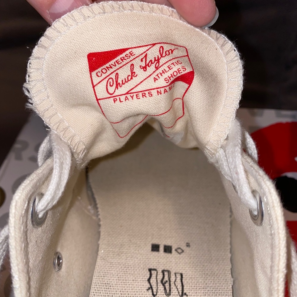 ‼️SOLD‼️ ✨LIKE NEW✨ 100% AUTH CDG CONVERSE Size 9 - Picture 5 of 16